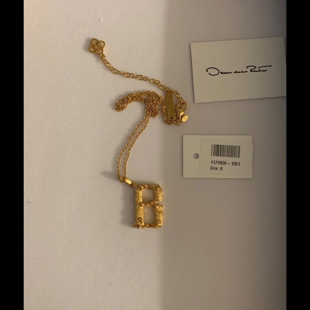 Oscar de la Renta Letter B Necklace